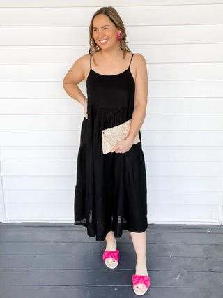 Belle Black Lightweight Maxi Dress | Sisterhood Style Boutique 