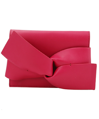 Fuchsia Pink Twisted Bow Bag | Sisterhood Style Boutique