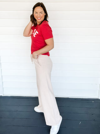 Serenity French Terry Wide Leg Pants | Sisterhood Style Boutique