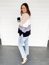 Load image into Gallery viewer, Cameron Color Block Sweater | Sisterhood Style Boutique