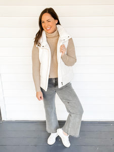 Teagan Textured Taupe Soft Sweater | Sisterhood Style Boutique
