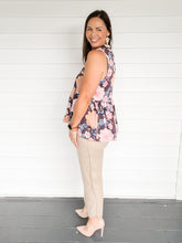 Load image into Gallery viewer, Sonya Floral Satin Sleeveless Top | Sisterhood Style Boutique