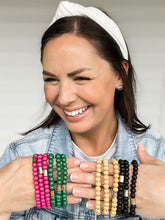 Load image into Gallery viewer, Wood Bead Bracelet Stack | Sisterhood Style Boutique
