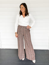 Load image into Gallery viewer, Nora Navy Print Wide Leg Pants | Sisterhood Style Boutique