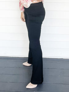 Joanna Cello Pull On Flare Black Jeans | Sisterhood Style Boutique