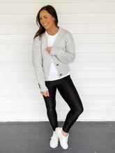 Load image into Gallery viewer, Taylor Heather Grey Button Front Cardigan Sweater | Sisterhood Style Boutique
