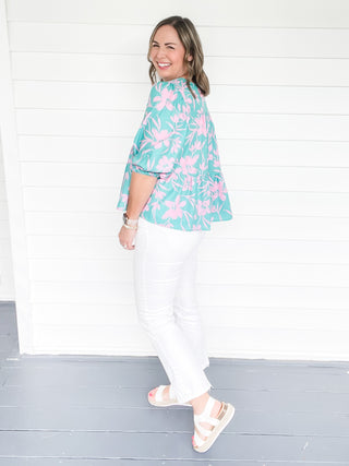 Liliana Floral Print Swing Top | Sisterhood Style Boutique