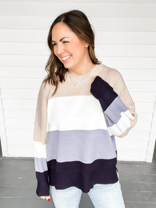 Cameron Color Block Sweater | Sisterhood Style Boutique