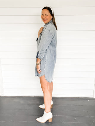 Briar Denim Dress Side | SIsterhood Style Boutique