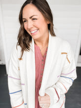 Load image into Gallery viewer, Sutton Cream Colorful Stripe Cardigan | Sisterhood Style Boutique