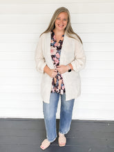Load image into Gallery viewer, Carissa Cream Lightweight Plus Size Cardigan | Sisterhood Style Boutique