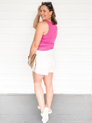 Nola Scoop Neck Henley Tank Top | Sisterhood Style Boutique