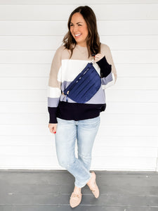 Cameron Color Block Sweater | Sisterhood Style Boutique