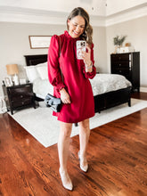 Load image into Gallery viewer, Collins Crimson Red Dress Mirror Selfie | Sisterhood Style Boutique