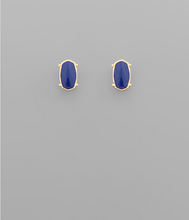 Load image into Gallery viewer, Enamel Oval Stud Earrings
