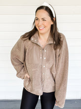 Load image into Gallery viewer, Marley Mocha Cozy Fleece Jacket | Sisterhood Style Boutique