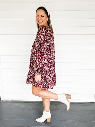 Flora Floral Print Dress Side View | Sisterhood Style Boutique