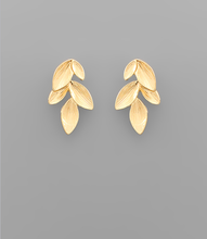 Load image into Gallery viewer, Gold Leaf Stud Earrings | Sisterhood Style Boutique
