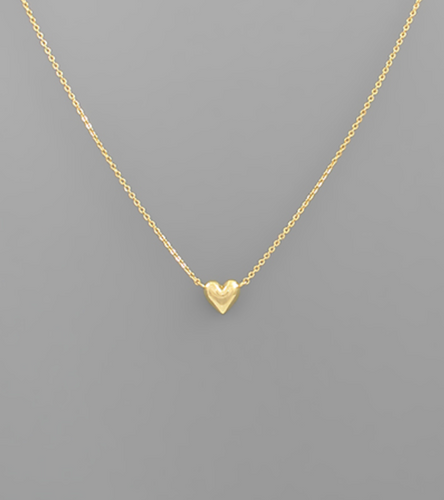 Gold Heart Delicate Necklace V Day Gift | Sisterhood Style Boutique