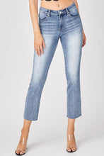 Load image into Gallery viewer, Risen Mid Rise Slim Straight Jeans in Medium Wash | Sisterhood Style Boutique