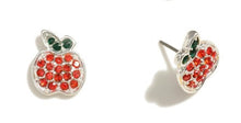 Load image into Gallery viewer, Close Up of Apple Earrings for Teachers | Sisterhood Style Boutique
