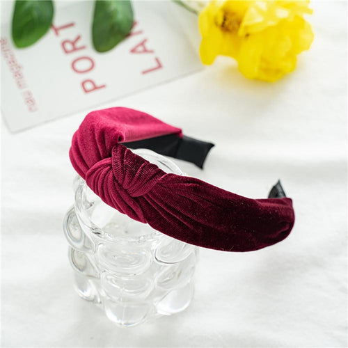Velvet Top Knot Green Red Headband | Sisterhood Style Boutique