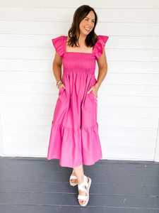 Franny Flutter Sleeve Maxi Dress | Sisterhood Style Boutique