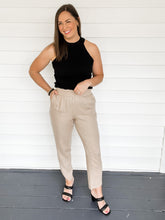 Load image into Gallery viewer, Pamela Taupe Tulip Hem Linen Pants | Sisterhood Style Boutique