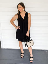 Load image into Gallery viewer, Jess V-Neck Sleeveless Black Dress | Sisterhood Style Boutique