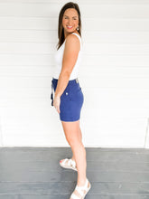 Load image into Gallery viewer, Missy Easy Breezy Navy Red Gauze Shorts | Sisterhood Style Boutique