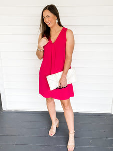 Jess V-Neck Sleeveless Pink Dress | Sisterhood Style Boutique