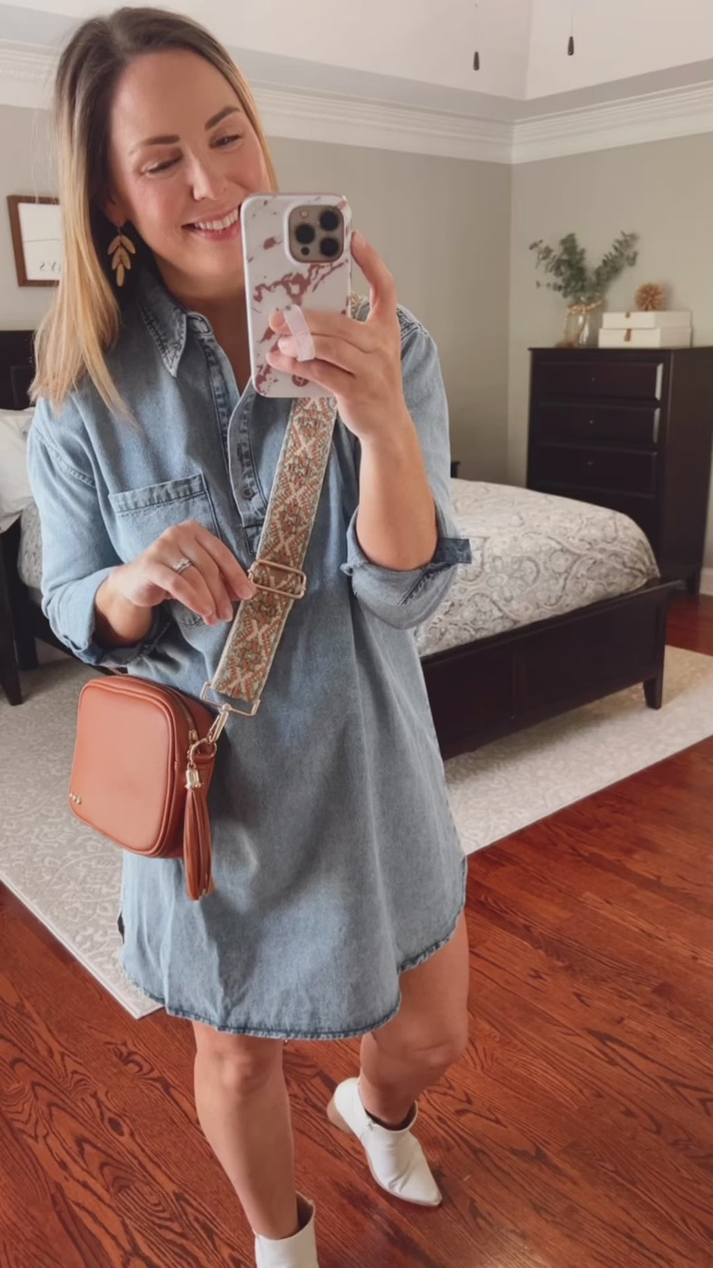 Briar Denim Dress Fit Video | Sisterhood Style Boutique