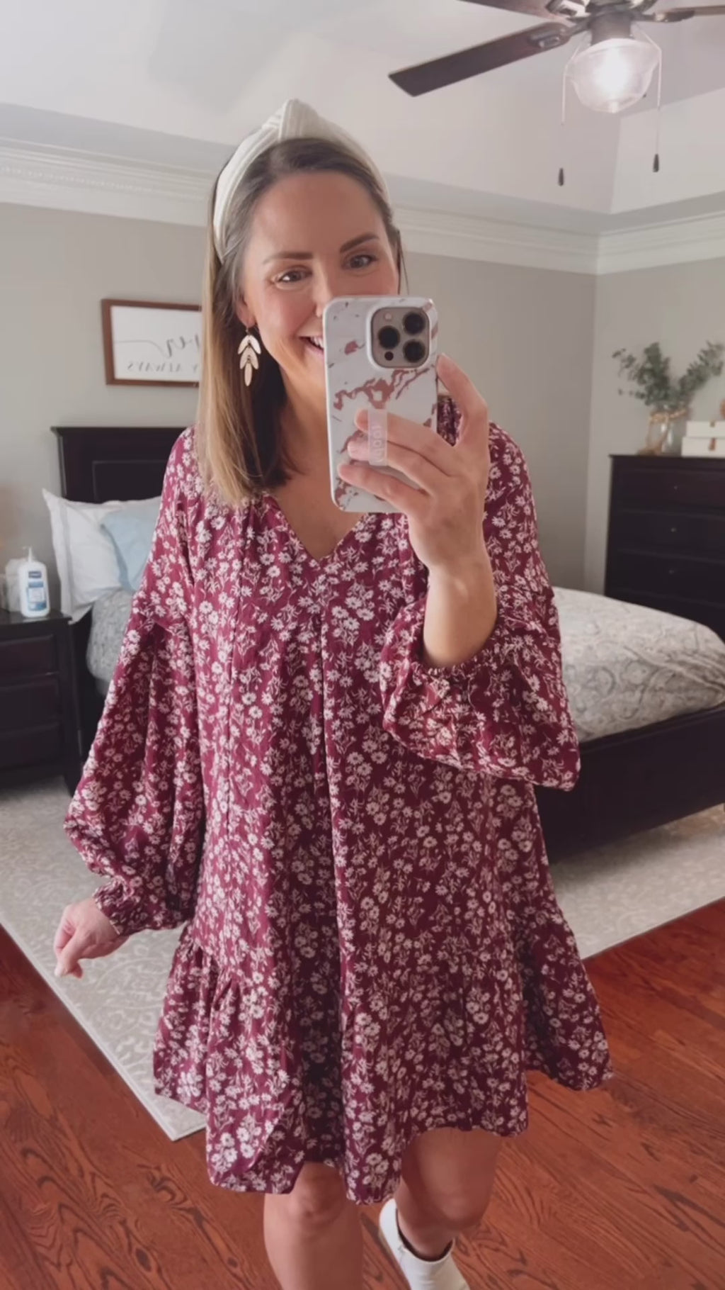 Flora Floral Print Dress Fit Video | Sisterhood Style Boutique