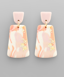 Clay Marble Geometric Earrings | Sisterhood Style Boutique