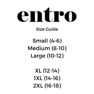 Entro Size Guide | Sisterhood Style Boutique