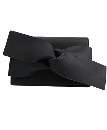 Black Twisted Bow Bag | Sisterhood Style Boutique
