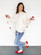 Load image into Gallery viewer, Valentina Ivory Heart Sweater | Sisterhood Style Boutique