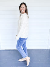 Load image into Gallery viewer, Ellison Cozy Chunky Cream Sweater | Sisterhood Style Boutique