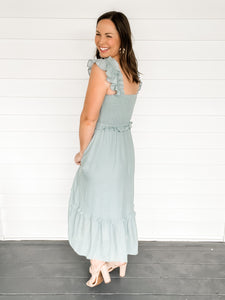 Arabella Smocked Midi Dress | Sisterhood Style Boutique