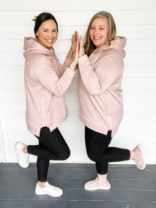 Laurel Side Zip Fleece Lined Hoodie | Sisterhood Style Boutique