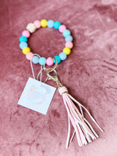 Load image into Gallery viewer, Silicone Ball &amp; Tassel Key Ring