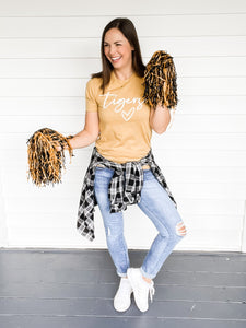 Marigold Tigers Heart Graphic Tee | Sisterhood Style Boutique