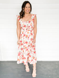 Rosa Smocked Midi Dress | Sisterhood Style Boutique