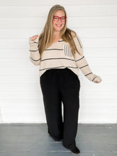 Load image into Gallery viewer, Oona Relaxed Striped Sweater in Oatmeal | Sisterhood Style Boutique