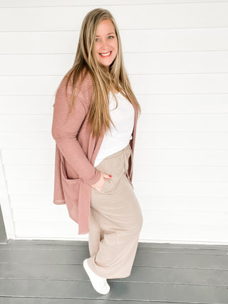 Serenity French Terry Wide Leg Pants | Sisterhood Style Boutique