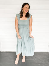 Load image into Gallery viewer, Arabella Smocked Midi Dress | Sisterhood Style Boutique