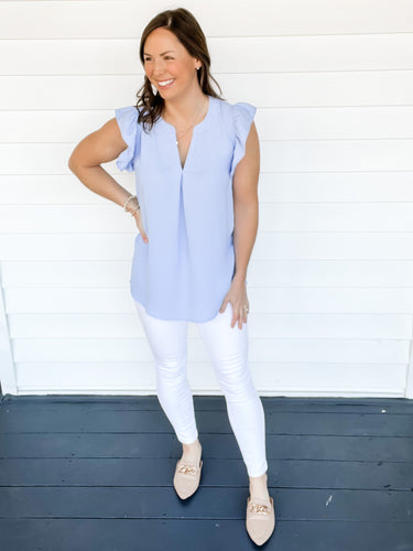 Emory Everyday Flutter Sleeve Top | Sisterhood Style Boutique