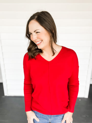 Valerie Soft V-Neck Sweater | Sisterhood Style Boutique