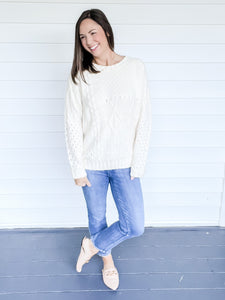 Ellison Cozy Chunky Cream Sweater | Sisterhood Style Boutique