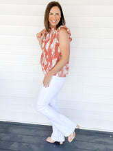 Load image into Gallery viewer, Mira Watercolor Flutter Sleeve Top | Sisterhood Style Boutique